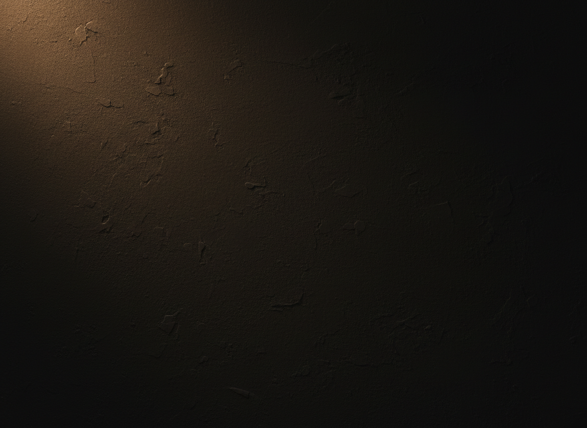 Abstract dark textural background for a luxury private members club. Deep near-black charcoal surface with extremely subtle warm amber-gold gradient light bleeding from one corner. Fine grain texture, cinematic, moody, editorial. No objects, no people, no text. Very dark overall, high-end minimalist aesthetic like a Soho House interior at night.