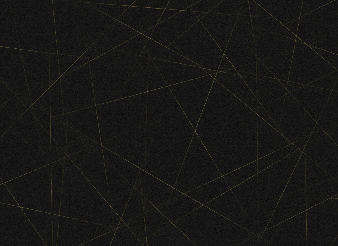 Extremely dark near-black abstract texture, fine subtle grain and delicate thin gold hairline geometric lines forming a minimal grid or intersecting rays, barely visible, editorial luxury aesthetic, deep matte black background #0a0a0a with faint warm gold #c9a96e accents, no text, no objects, minimal negative space, premium private members club mood, cinematic low-key lighting